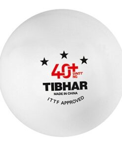 Tibhar 3 Sterne Bälle 40+ SYNTT NG (mit Naht) weiß
